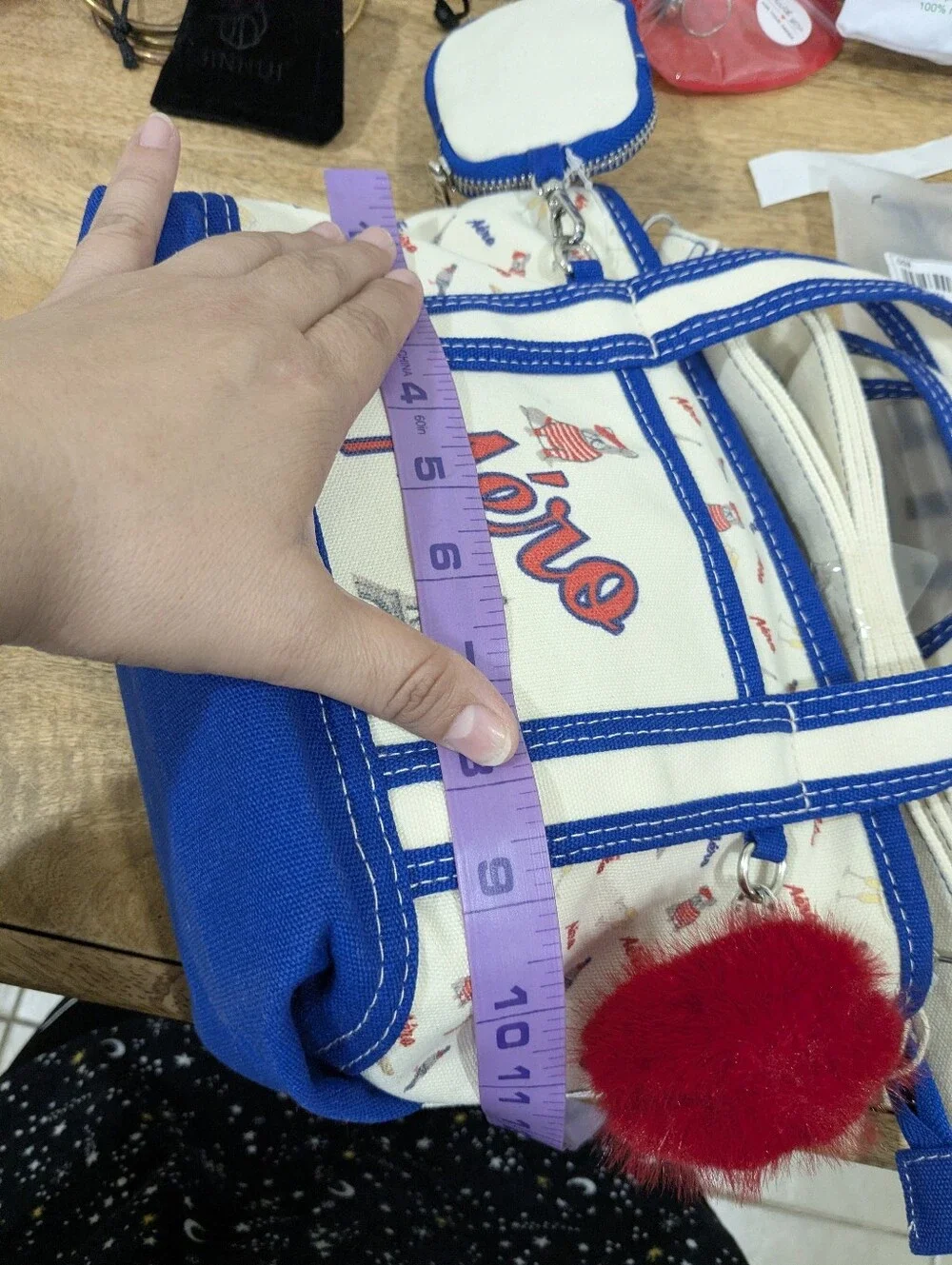 Aeropostale! Tic Toc French Bulldog Mini Tote